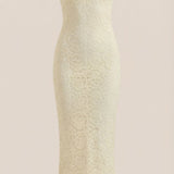 Roxanne Spitzen-Halter-Maxikleid