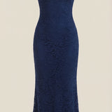 Roxanne Spitzen-Halter-Maxikleid
