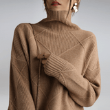 Regina | Sweter z Golfem w Krate